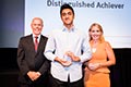 Shahmir Ali, Indooroopilly State High School - Distinguished Academic Achiever. (L to R) Brian Short, Shahmir Ali, The Honourable Kate Jones MP.