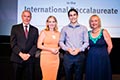 James Grant, Queensland Academies - Science, Mathematics & Technology Campus - Highest Achievement in the International Baccalaureate. </br>(L to R) Brian Short, The Honourable Kate Jones MP, James Grant, and Professor Joanne Wright from The University of Queensland.