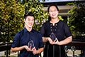 Lokman Lo and Marina Hou, both from Somerset College - Distinguished Academic Achievers.