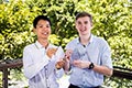 Hainian Yu and Jacob White, both attended Brisbane Boys' College - Distinguished Academic Achievers.