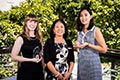 Amelia Grace (left) with Minji Song (right) and Mrs Tsae Wong, Principal of Trinity Lutheran College. Minji was awarded Highest Achievement by an International Student.