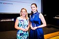 The Honourable Kate Jones MP pictured with Madeline Nurcombe, who attended Cannon Hill Anglican College - Distinguished Academic Achiever.